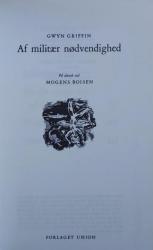 Billede af bogen Af militær nødvendighed 