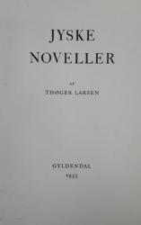 Billede af bogen Jyske noveller Thøger Larsen