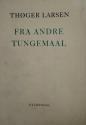Billede af bogen Fra andre Tungemaal