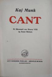Billede af bogen Cant – Et skuespil om Henry VIII og Anne Boleyn