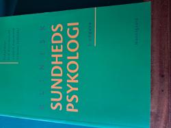 Billede af bogen Klinisk sundhedspsykologi
