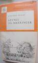 Billede af bogen  Levnet og Meninger