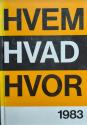 Billede af bogen HVEM HVAD HVOR  1983  