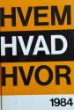 Billede af bogen HVEM HVAD HVOR 1984