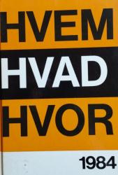 Billede af bogen HVEM HVAD HVOR 1984