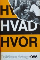Billede af bogen HVEM HVAD HVOR 1986 -Politikens Årbog