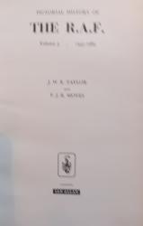 Billede af bogen Pictorial history of the R.A.F. volume 3 1945-1969