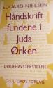 Billede af bogen Håndskrift fundene i Juda Ørken - Dødehavsteksterne