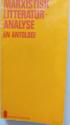 Billede af bogen MARXISTISK LITTERATURANALYSE. En antologi. Udvalgte tekster ved Leif Søndergaard Andersen. .