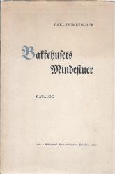Billede af bogen Bakkehusets Mindestuer 