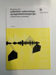 Billede af bogen SBi 218 - Lydforhold i undervisnings- og daginstitutionsbygninger: