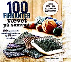 Billede af bogen 100 firkanter vævet på sømvæv 