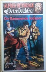 Billede af bogen De flammende fodspor - Alfred Hitchcock og de tre detektiver nr.4