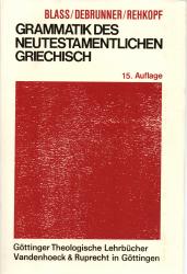 Billede af bogen Grammatik des Neutestamentlichen Griechisch