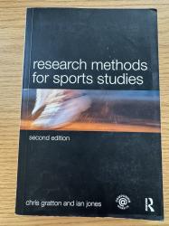 Billede af bogen Research Methods for Sports Studies