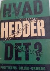 Billede af bogen  Hvad hedder det. Politikens billedordbog