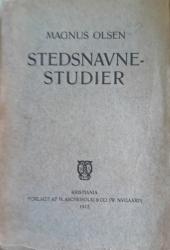 Billede af bogen  Stedsnavnestudier.