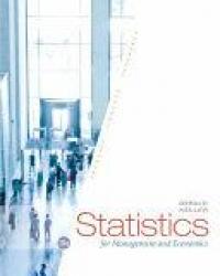 Billede af bogen Statistics for Management and Economics