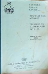 Billede af bogen Katalog fra Holmegaard glasværk