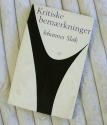 Billede af bogen Kritiske bemærkninger