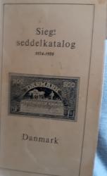 Billede af bogen Siegs seddelkatalog Danmark. 1874-1970