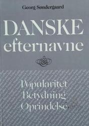 Billede af bogen Danske efternavne - Popularitet, Betydning, Oprindelse