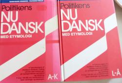 Billede af bogen Politikens Nudansk med etymologi 1-2