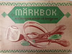 Billede af bogen MÄRKBOK med monogram mönster och korsstygn m.m.