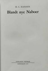 Billede af bogen Blandt nye Naboer