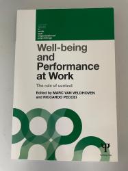 Billede af bogen Well-being and Performance at Work