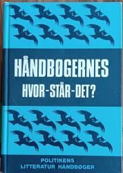 Billede af bogen Håndbøgernes hvor-står-det