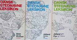 Billede af bogen Dansk stednavneleksikon -Bind I-III Billede af bogen Dansk stednavneleksikon -Bind I-III