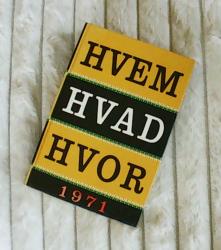 Billede af bogen Hvem Hvad Hvor 1971