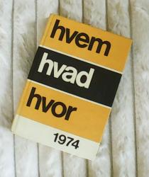 Billede af bogen Hvem Hvad Hvor 1974