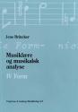 Billede af bogen Musiklære og musikalsk analyse - IV Form