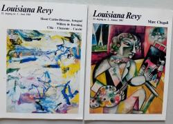 Louisiana Revy 1983: 2 stk. Januar: Marc Chagall Juni: Henri Cartier-Bresson, Fotograf Willem de Kooning, Chia - Clemente - Cucchi.