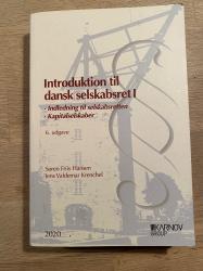 Billede af bogen Introduktion til dansk selskabsret 1 Billede af bogen Introduktion til dansk selskabsret 1