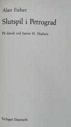 Billede af bogen Slutspil i Petrograd