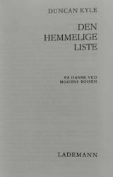 Billede af bogen Den hemmelige liste Billede af bogen Den hemmelige liste