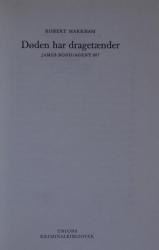 Billede af bogen Døden har dragetænder - James Bond/Agent 007 Billede af bogen Døden har dragetænder - James Bond/Agent 007
