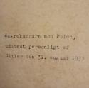 Billede af bogen Angrebsordre mod Polen, udstedt personligt af Hitler d.  31. august 1939