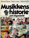 Billede af bogen Musikkens historie som tegneserie