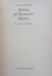 Billede af bogen Middag på Restaurant Hjemve
