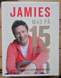 Billede af bogen Jamies mad på 15 minutter. Lækker, sund og superhurtig mad.