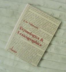 Billede af bogen Etymologica & Lexicographica Billede af bogen Etymologica & Lexicographica