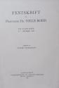 Billede af bogen Festskrift til Professor Dr. Niels Bohr - Paa 50 aars dagen d.7. oktober 1935