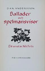 Billede af bogen Ballader och spelmansvisor