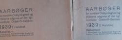 Billede af bogen Aarbøger for Nordisk  Oldkyndighed og Historie 1939 1. halvbind + 2. halvbind