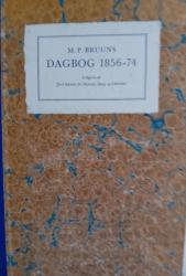 Billede af bogen M. P. Bruuns Dagbog 1856-74.