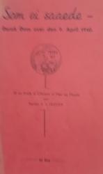 Billede af bogen  Som vi saaede - Dansk Dom over den 9. april 1940